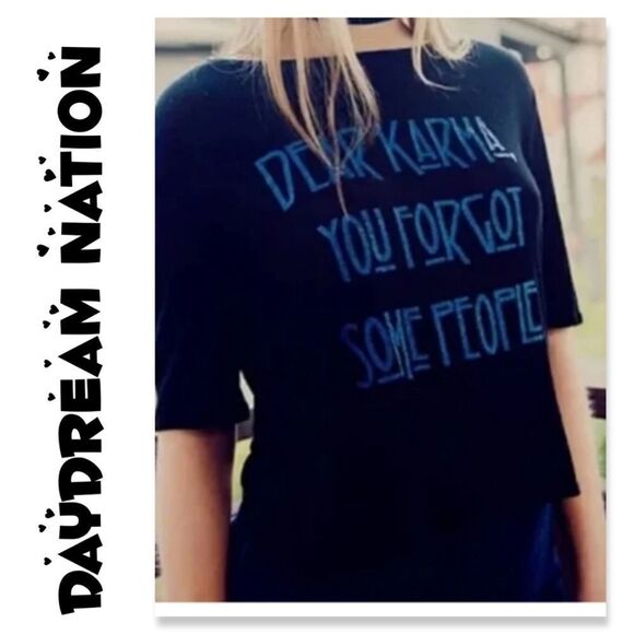 NWT Daydream Nation/ Dolls Kill Dear Karma Tee - Picture 1 of 8